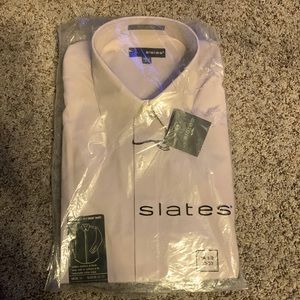 NWT Slates Fly Front Shirt, 16 1/2, 32/33